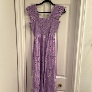 Hill House Ellie Nap Dress Bridgerton Floral Lavender Small NWT